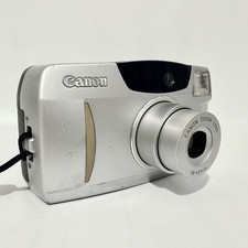 Vintage Canon Sure Shot 65 Zoom Camera Point and Shoot 35mm Film Silver EUC picture