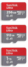 SanDisk Ultra 256GB 512GB 1TB Micro SD Micro SDXC A1 C10 HD 120MB/s Memory Card picture