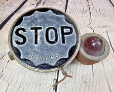 Vtg 1920s Stop Beacon Motor Lamp Cleveland Ohio Brake Running Light Hot Rod Rat picture