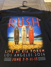OFFICIAL RUSH FIFTY SOMETHING 2026 TOUR LOS ANGELES THE FORUM EVENT SHIRT L picture