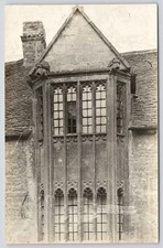 RPPC UK Chipping Campden Gloucestershire, Windows in Grevel House, Unposted picture