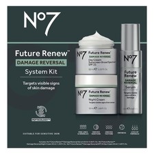 No7 Future Renew Damage Reversal 3-Piece Set Serum Day Cream SPF 25 Night Cream picture