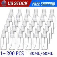 1~200PC 30ml/60ml Travel Spray Bottle Plastic Transparent Perfume Empty Atomizer picture