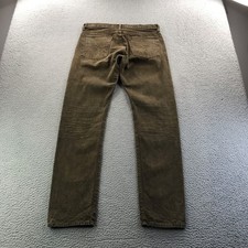 RRL Jeans Mens 32x32 Brown Slim Japan Woven Patina Double Ralph Lauren Heritage picture