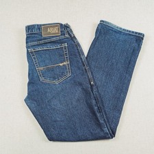 Ariat M7 Brooks Mens Jeans 32x32 Slim Fit Straight Leg Dark Rinse Blue Denim picture