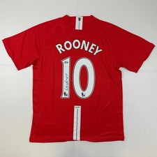 Autographed/Signed Wayne Rooney Manchester United Red 2008 Jersey BAS COA picture