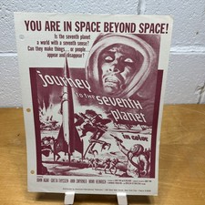 1962 Journey to the Seventh Planet Press Kit 10 Photos John Agar Greta Thyssen picture