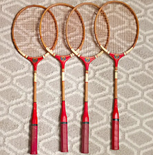 STAR Vintage Wooden Tennis Rackets Set of 4 - Classic Set 1960 by Spalding picture