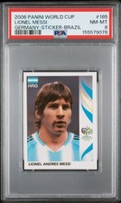 2006 Panini World Cup Lionel MESSI ROOKIE #185 PSA 8 Argentina Germany picture
