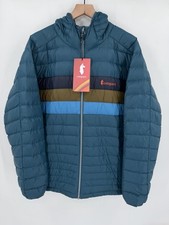 NEW Cotopaxi Fuego Down Hooded Jacket Mens XL Blue Abyss Striped Full Zip Puffer picture