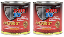 POR-15 Rust Preventive Permanent Coating Semi Gloss Black 2 Quarts 45404 picture