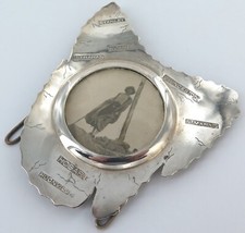 Australiana  Scarce Colonial Silverplate Map of Tasmania Photo Stand picture