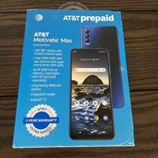 AT&T Prepaid Motivate Max (32GB) Smartphone - Blue 6.82 