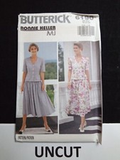 BUTTERICK Easy Ronnie Heller Pattern 6190 Misses Plus Sz 18-22 Top Flared Skirt picture