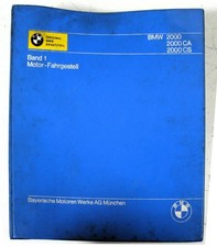 BMW 2000 CA + CS Car Illustrated Spare Parts List Engine Chassis c1969 Band 1 picture