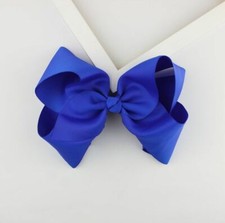 8 Inch Extra Large Grosgrain Knot Hair Bow With Clip for Girls HB001 picture