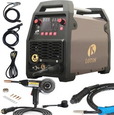 LOTOS MIG180SP MIG Welder with Aluminum Spool Gun, 180A 110/220V, 6 in 1 Gas MIG picture