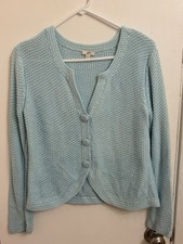 Women's Blue Cotton Cardigan Sweater J. Jill petite Small  picture