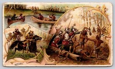 1889 Arbuckle's Ariosa Coffee Advertising Trade Card No 46  Arkansas Guerillas picture