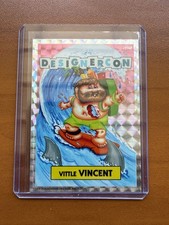 Designer Con DCon 2026 Pasadena Vittle Vincent Surfing Sharks Silver FOIL PROMO picture