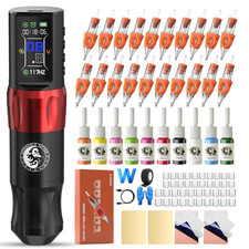 Wormhole Saros Wireless Tattoo Pen Kit for Beginners, Dotwork Mode | Aluminum Bo picture