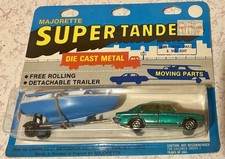 VTG 1970s Majorette super tandems 338 Sedan trailer & Sailboat new Chrysler 180 picture