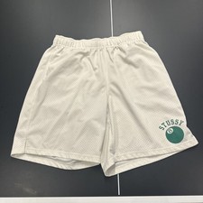 Stussy 8 Ball Mesh Shorts White Size Large picture