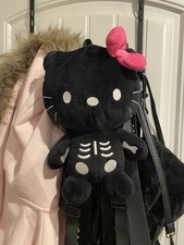 RARE KILLED WITH KINDNESS PLUSH BACKPACK  DOLLS KILL X HELLO KITTY picture