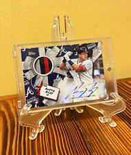 Austin Riley Autograph/Relic #1/3 Rookie 2019 Topps Holiday RARE picture