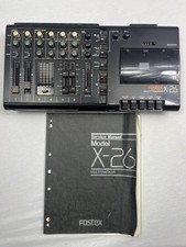Fostex X-26 4-Track Cassette Recorder  FOR PARTS w/ Manual Not Tested *Needs DC picture