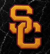 USC TROJANS NCAA GOLD EMBROIDERED IRON ON PATCH 2