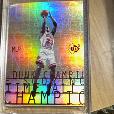 Upper Deck 1997 UD3 Michael Jordan Chicago Bulls #MJ3-2 Dunk Champion Insert picture