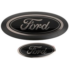 NEW OEM Ford 2020-2021 Super Duty Smoke Chrome&Black FORD Emblem LC3Z-9942528-B picture