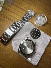 DIY SET for 2824  41MM Watch case + dial + hands + Strap Sapphire picture