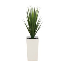 3-ft UV Resistant Artificial Grass Plant in White Tower Planter (Indoor/Outdoor) picture