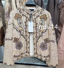 ZARA NEW WOMAN ZW COLLECTION EMBROIDERED JACKET FLORAL XS-XL 6895/247/330 picture