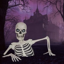 Giant Ground Breaking Skeleton with LCD Eyes and Sound  picture