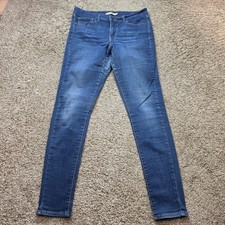 Levi's 710 Super Skinny Jeans Womens 31 Blue Denim Stretch Mid Rise 17778-0410 picture
