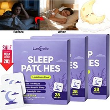 Lunavelle SLEEP PATCHES 28 Pieces Natural Lavender Fast-Acting Deep Sleep Patch picture