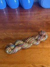 Beautiful mint handspun wool yarn 104 grams, 3.7 ounces lovely gorgeous colors picture
