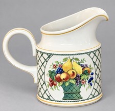 Villeroy & Boch Basket Large Pitcher 6.5” Fruit Germany Vitro Porzellan Vintage picture