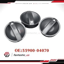 3X Control Knob Fan Heater AC For 2012-2015 Toyota Tacoma 55900-04070 Black USA picture