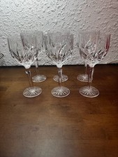 Waterford Marquis Brookside Crystal Water Wine Goblets Glasses Ireland Set Of 6 picture