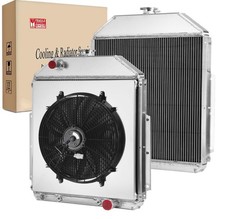 3 Row Radiator Shroud Fan for 1942-1952 1950 Ford F1 F2 F3 Truck for Chevy V8 picture