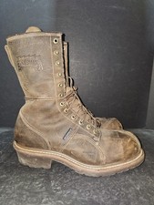 Carolina CA1904 Linesman Boots Brown Leather Waterproof Composite Toe Men Sz 12D picture