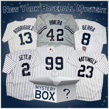 Autographed/Signed New York Baseball Jersey Mystery Box PSA JSA or Beckett COA picture