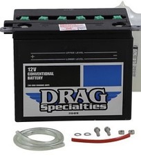Drag Specialties Conventional Battery Kit for 65-84 Harley Electra Glide YHD-12 picture