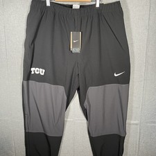 TCU Horned Frogs Team Issued Pants Mens XL Gray BLK NCAA Football Nike Sideline picture