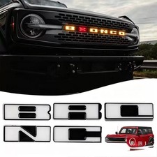 LED Illuminated Grille Letters for Ford Bronco 2021-2026 2/4 Door 7PC Kit picture