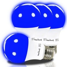 Blue Light Colored A19 LED Light Bulb 60W Equivalent (7W) E26 Base Waterproof picture